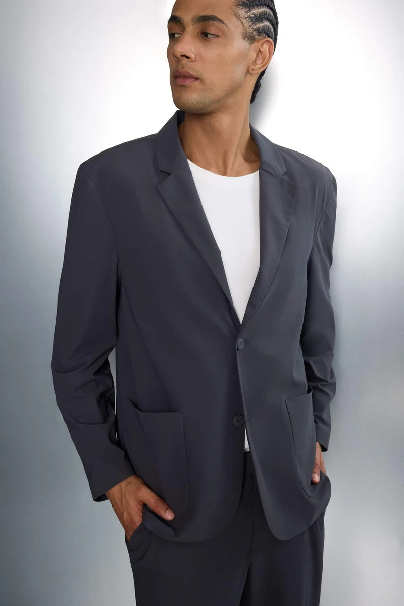 DeFacto Technical Fabric Stretch Blazer