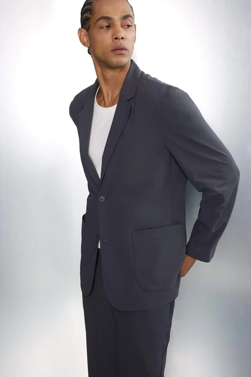 DeFacto Technical Fabric Stretch Blazer