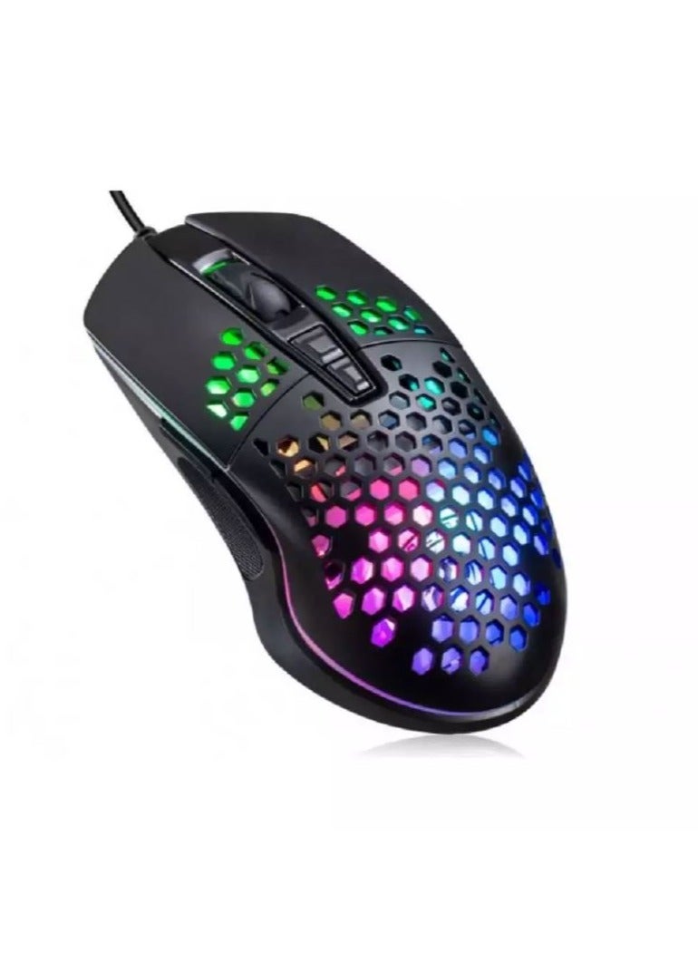 Computer Gaming Mouse With Led Light And Side Button Model Andowl Q-M1  - Image 2