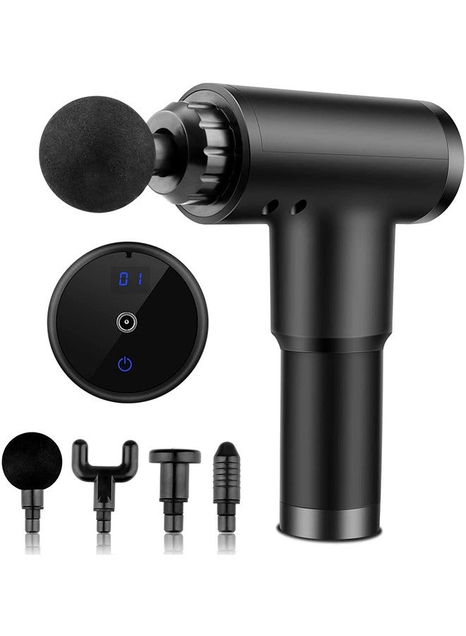 JCB CHIC مسدس تدليك ميني، مسدس تدليك عضلي عميق بحجم الجيب، شحن سريع USB-C، جهاز تدليك محمول للظهر والرقبة لتخفيف الألم، أفضل هدايا للأب والأم - Image 1