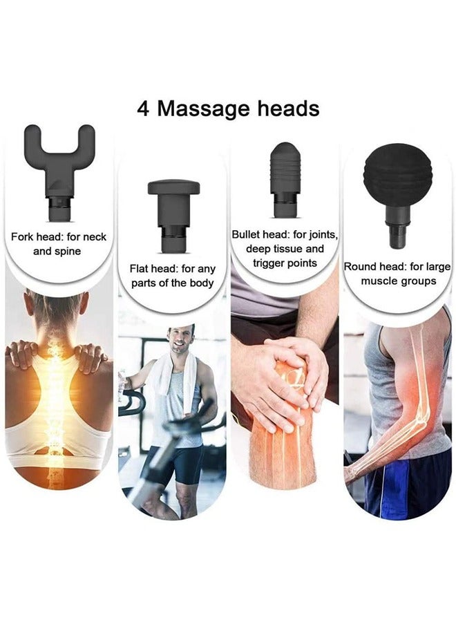 JCB CHIC مسدس تدليك ميني، مسدس تدليك عضلي عميق بحجم الجيب، شحن سريع USB-C، جهاز تدليك محمول للظهر والرقبة لتخفيف الألم، أفضل هدايا للأب والأم - Image 2