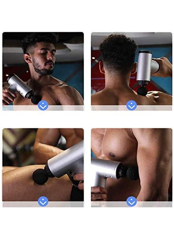 JCB CHIC مسدس تدليك ميني، مسدس تدليك عضلي عميق بحجم الجيب، شحن سريع USB-C، جهاز تدليك محمول للظهر والرقبة لتخفيف الألم، أفضل هدايا للأب والأم - Image 5