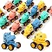 Manmel 18Pcs Dinosaur Pull Back Cars Set for Kids Toddlers Bulk Mini Racing Vehicles Toys Party Favors Pinata Fillers Goodie Bag Stuffers Classroom Prizes for Boys Girls - Image 3
