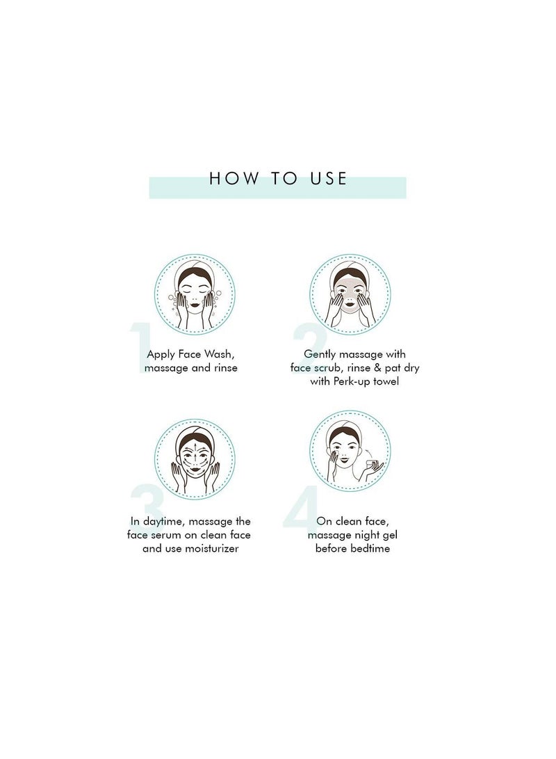 إم كافيين مجموعة الشاي الأخضر للعناية بالبشرة ، مجموعة العناية بالوجه ، عبوة من 4 - Image 5