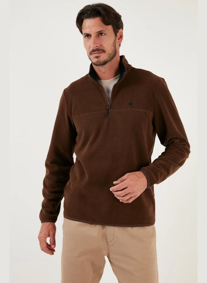 Buratti  Buratti Slim Fit Anti-Pilling Non-Pilling Bato Collar Winter Raised Polar Fleece Men's POLAR 5906001 for Men | Best Price UAE