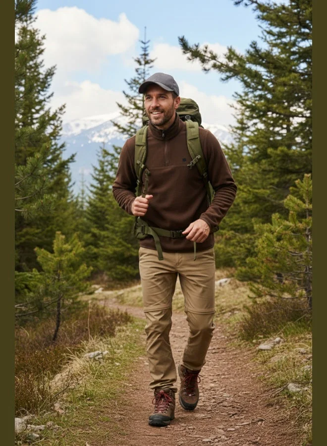 Buratti  Buratti Slim Fit Anti-Pilling Non-Pilling Bato Collar Winter Raised Polar Fleece Men's POLAR 5906001 for Men | Best Price UAE