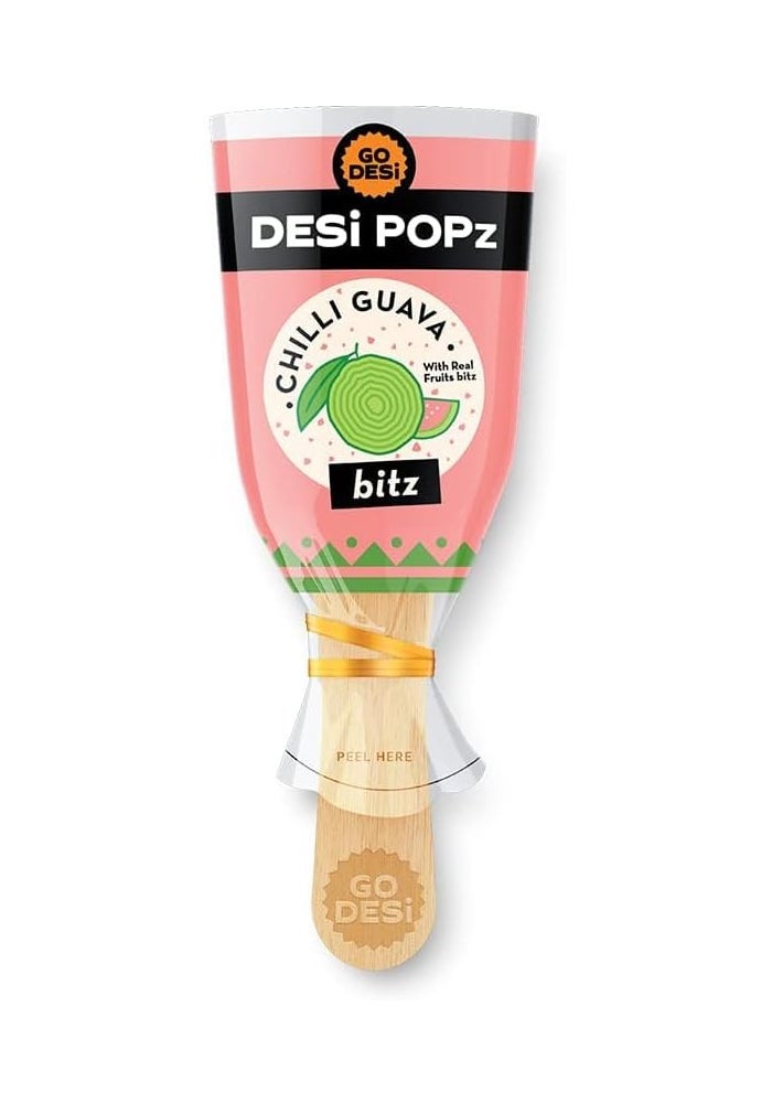 GO DESi POPz Chilli Guava Lollipops with Real Guava Bits - 40 Pieces, 440g - Image 4