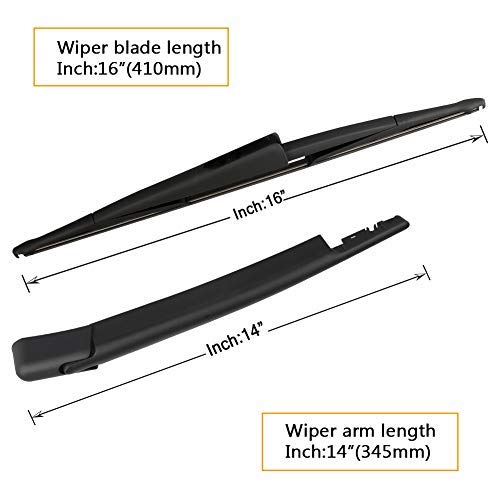 AUTOBOO 9L1Z17526A Replacement For Ford Expedition Lincoln Navigator 2009-2016 Rear Windshield Wiper Blade Arm Set-Factory OE Style… - Image 2