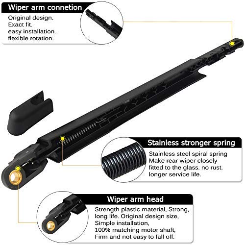 AUTOBOO 9L1Z17526A Replacement For Ford Expedition Lincoln Navigator 2009-2016 Rear Windshield Wiper Blade Arm Set-Factory OE Style… - Image 4
