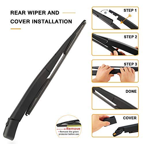 AUTOBOO 9L1Z17526A Replacement For Ford Expedition Lincoln Navigator 2009-2016 Rear Windshield Wiper Blade Arm Set-Factory OE Style… - Image 5