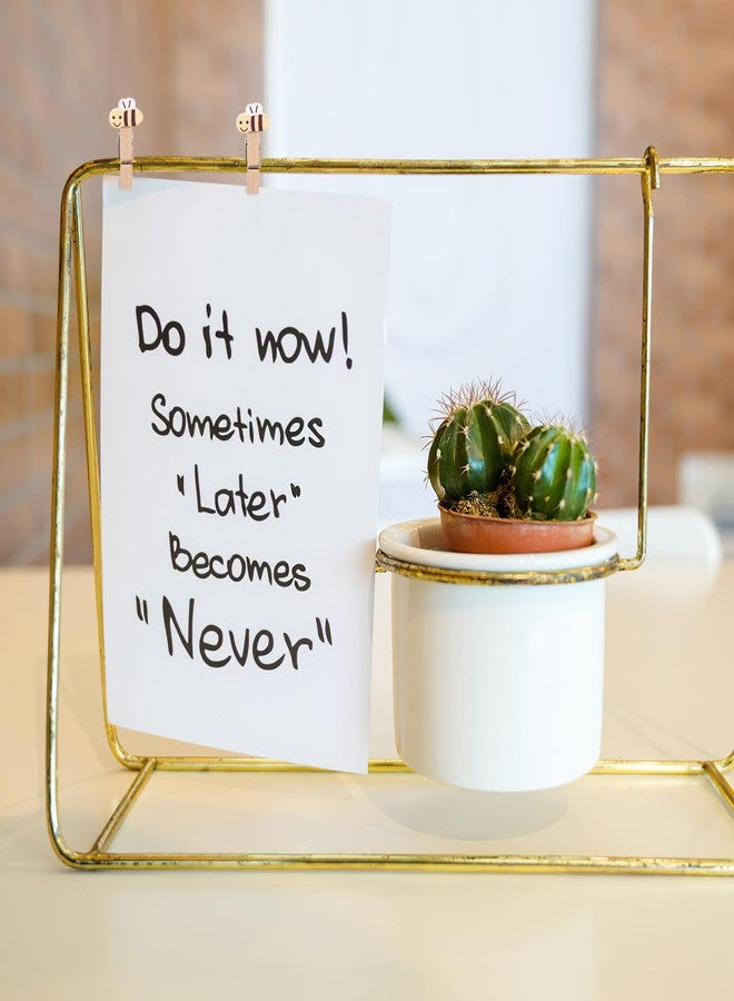 Amosfun 50pcs Mini Bee Wooden Clothespins with Jute Twine 1.6 Inch Pegs for Hanging Photos Present Tags Christmas Tree Ornaments - Image 3