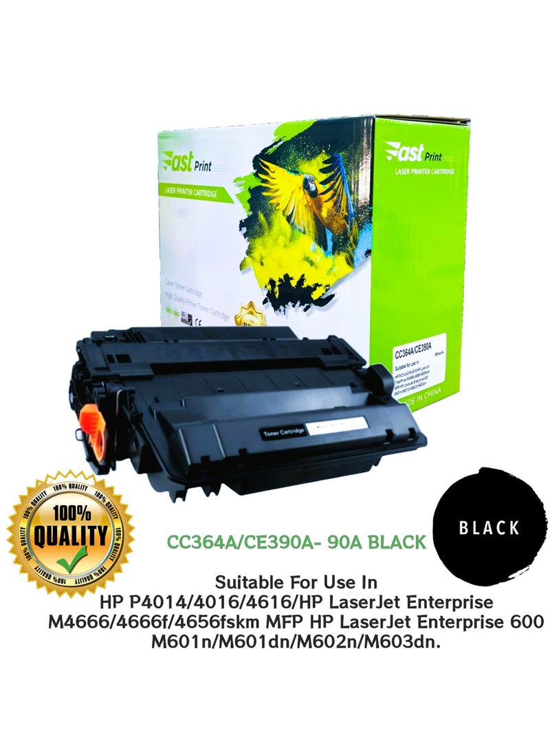 Fast Print TONER 90A BLACK - CC364A/CE390A - Image 1