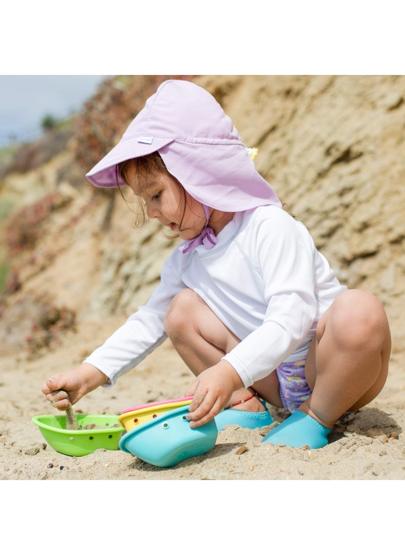 green sprouts i play. by green sprouts Kids' Long Sleeve Rashguard, White, 6 Months  - Image 2