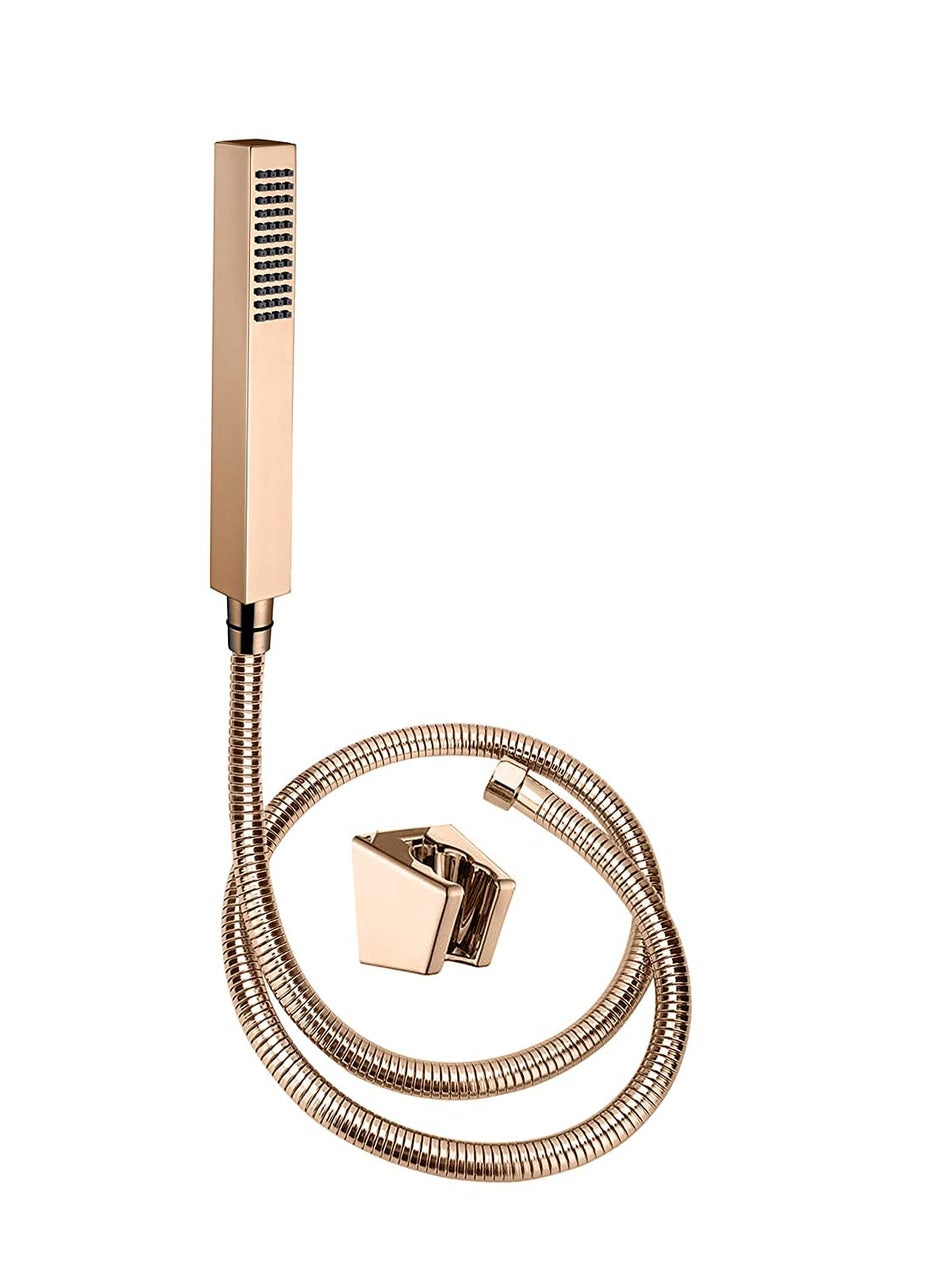 Aquieen Aquieen Luxury Series Brass Concealed Body High Flow Diverter With Showers and Spout Hand Shower Zura Collection Rose Gold  - Image 3