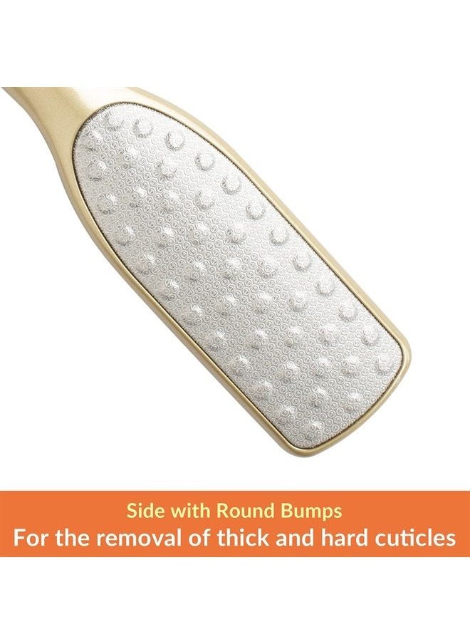FOOTINSOLE.COM - Dual Sided Foot Files Callus Remover (Gold) - Image 1