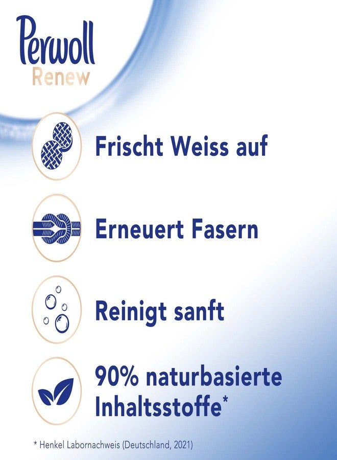 Perwoll Renew und Repair Weiß und Faser Feinwaschmittel, 24 (1x 24) Waschladungen, für weiße Wäsche - Image 2