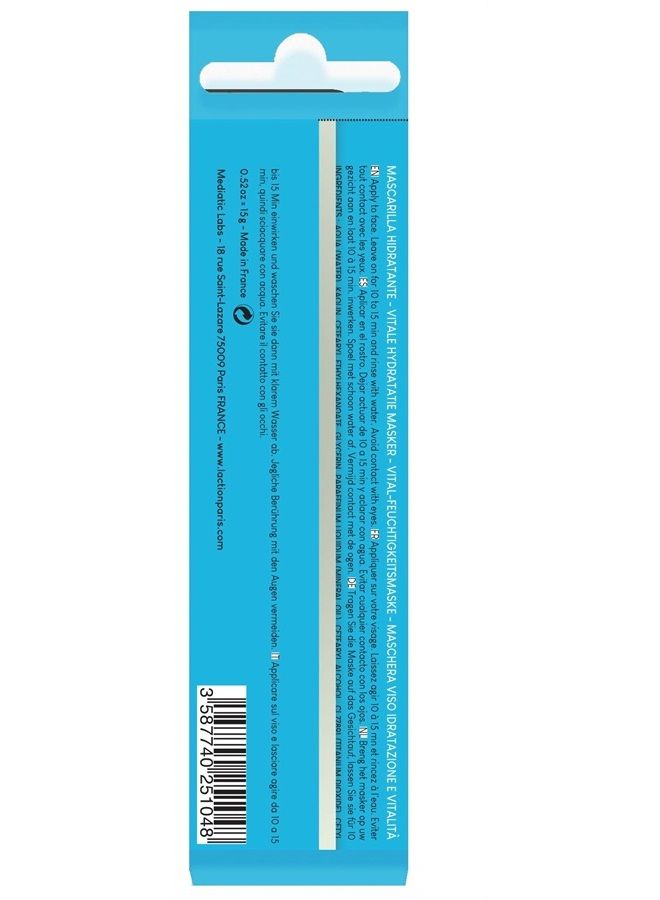 L'Action Paris Vital hydratation Face Mask - TRIO  - Image 3