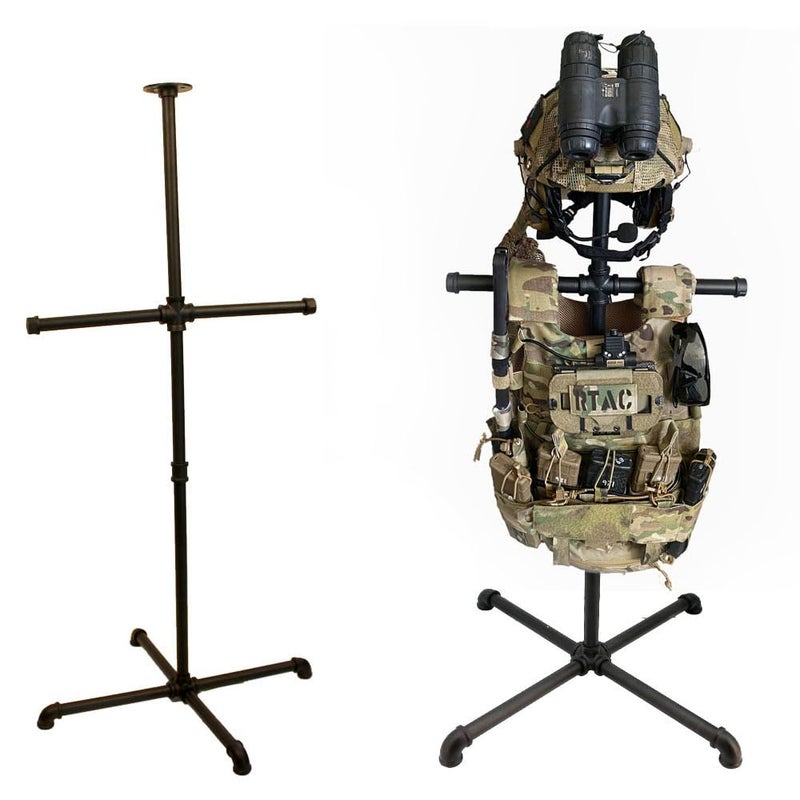 WANLIAN body armor stand - Tactical Vest Hanger for Police and Duty Gear Rack - Securely Store and Display Your Tactical Vest - Image 1