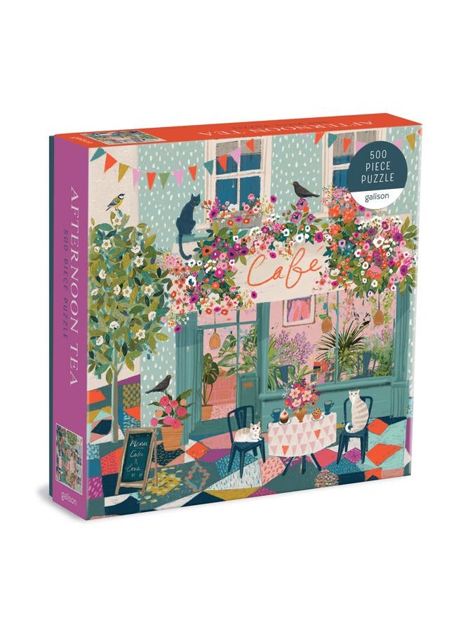 Galison Afternoon Tea 500 Piece Puzzle - Image 1