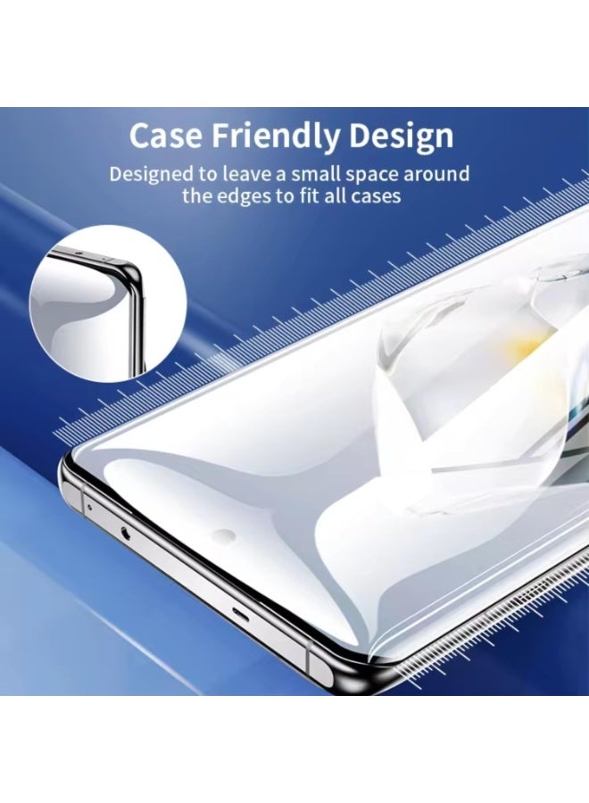 Screen Protector Realme 10 Pro+ / Realme 10 Pro Plus [Liquid UV Tempered Glass] Full Screen adhesive [Sensitive Touch][Fingerprint Sensor Compatible] HD Transparent - Image 2
