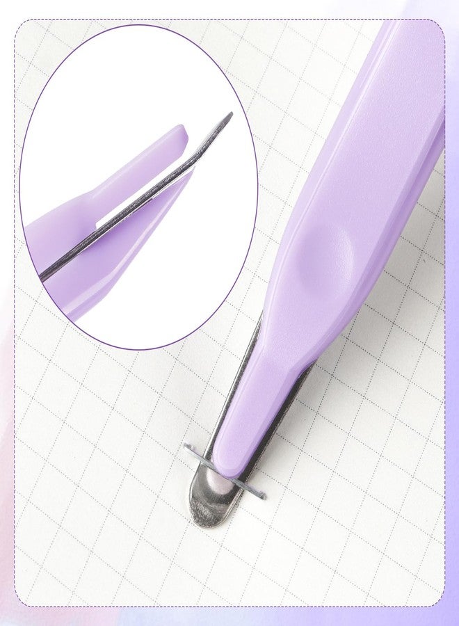 ZZTX Professional Magnetic Staple Remover Puller Staples Remover Staple Removal Tool for School Office Home 4 Pack (Blue, Pink, Purple, Green) - Image 4