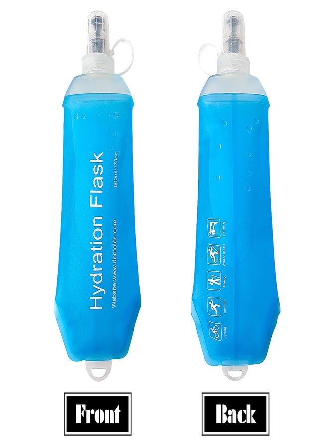 ZESION Soft Flask, TPU Collapsible Runner Water Bottle, for Hydration Flask/Running Vests-Running, Hiking, Cycling Folding Bottle (250 ml) - Blue - Image 3