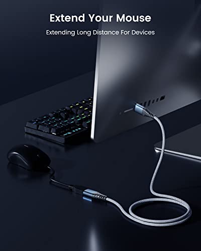 ANDTOBO USB Extension Cable 3.3ft, USB 3.0 Type A Male to Female Extender Cables High-Speed Data Transfer 5Gbps Compatible with Gamepad, Printer, Webcam, USB Keyboard, Flash Drive, Hard Drive - Image 3
