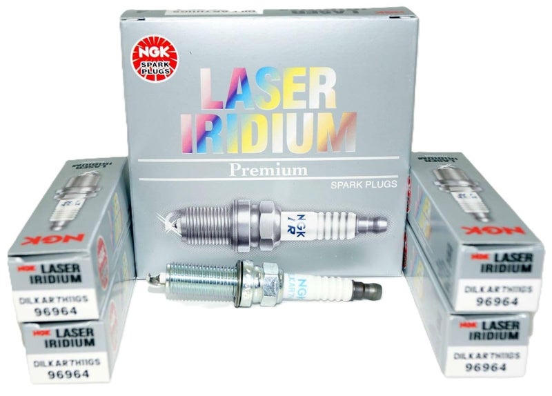 NGK Laser Iridium Spark Plug DILKAR7H11GS 96964 4 Pack Compatible with TLX ILX Accord Civic CRV Reach 265mm Gap 11mm Resistor Value 5K Ohm Cast Iron 10818 lb ft Aluminum 108145 lb ft