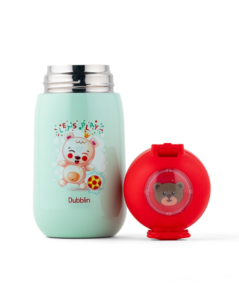 DUBBLIN Baby Premium Stainless Steel Double Wall Vacuum Insulated BPA Free Water Bottle, Sports Thermo Flask Keeps Hot 12 Hours, Cold 24 Hours (Red 320 ML) - Image 4