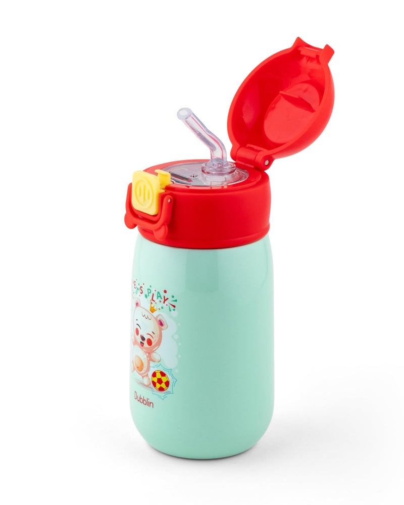 DUBBLIN Baby Premium Stainless Steel Double Wall Vacuum Insulated BPA Free Water Bottle, Sports Thermo Flask Keeps Hot 12 Hours, Cold 24 Hours (Red 320 ML) - Image 5