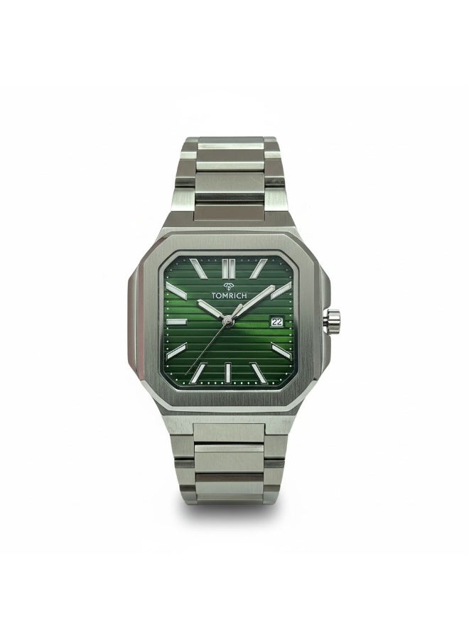 TOMRICH Vertex Men’s Luxury Analog Watch Stainless Steel Square Case Green Dial Wrist Watch TR1002M - Image 1