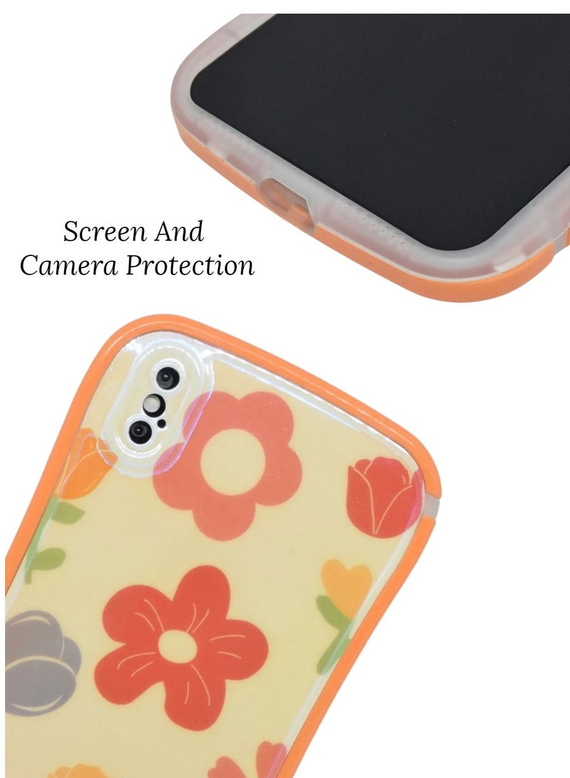 Houmt iPhone XS Max Case Cover for Girls with Foral Design Tough Phone Case Shockproof Protective TPU Compatible with Apple iPhone XS Max Cover - Image 2