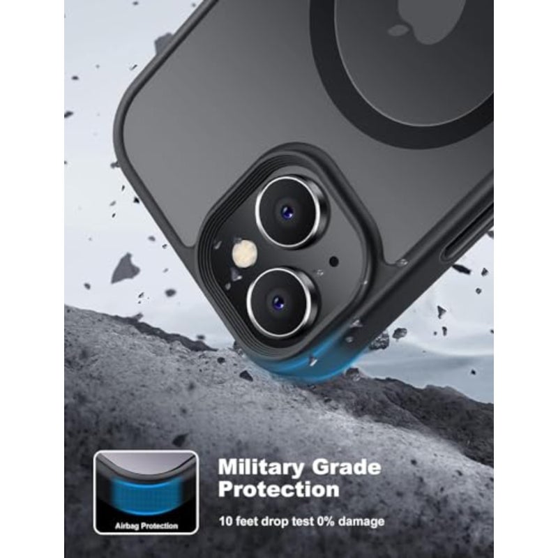 for Case, Compatible with MagSafe [FT Drop Resistant][2 Tempered-Glass Screen tectors] Matte Skin-Feeling Shockof case for Cases 6.1 - Image 3