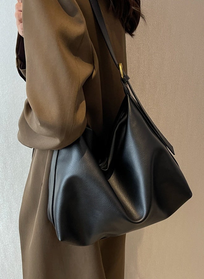 DUNISO Women's Shoulder Tote Bag Faux Leather Handbag for Women Large Capacity Messenger Bag, Fashionable Travel Shoulder Bag for Ladies Girls College Students - Image 3