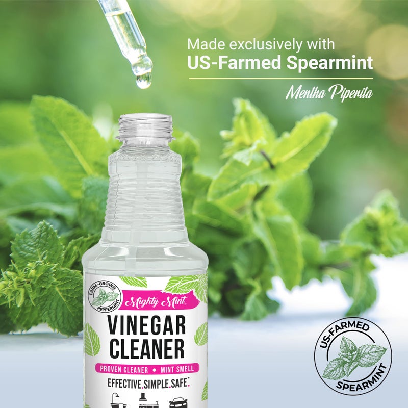 Mighty Mint Vinegar Cleaner, All-Purpose Spray, Spearmint Scent, 16oz - Image 5