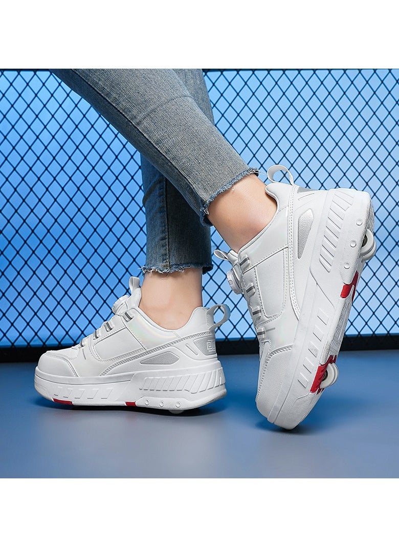 Joshberg Sneaker Skate Shoes with Wheels Roller Skates Shoes  - Image 4