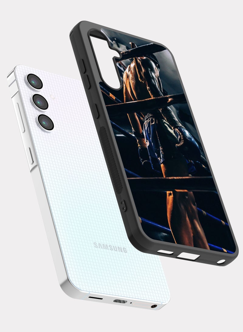 بكسلات كفر سامسونج جالكسي ايه 25 مصارع موياي تاي اسود - Image 2