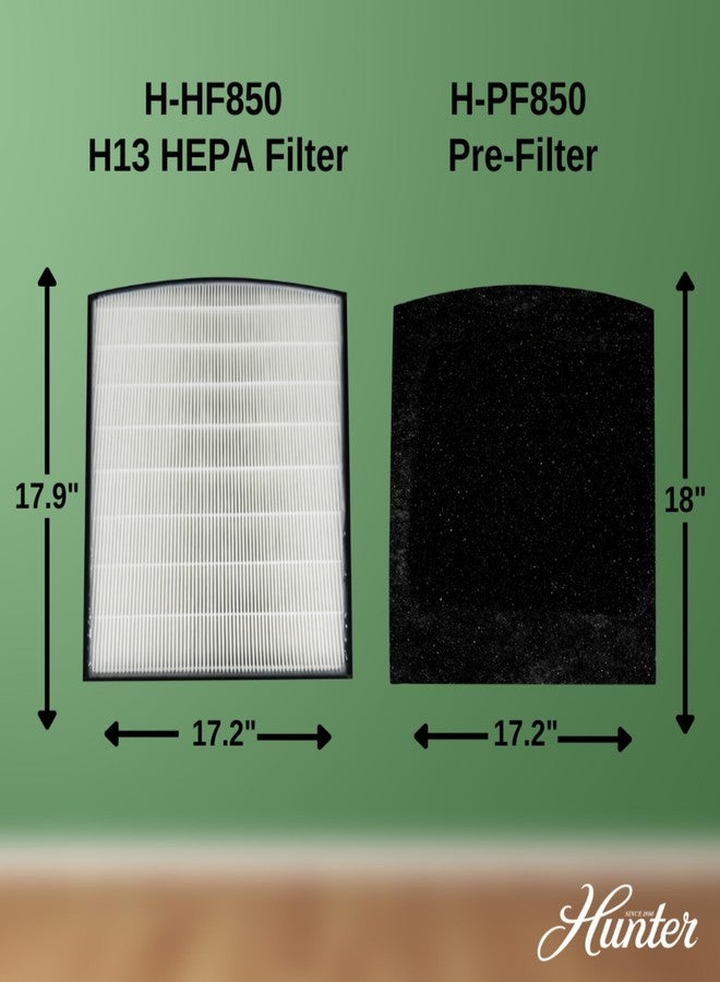 هانتر عبوة قيمة من فلاتر بديلة لتنقية الهواء H-HF850-VP - Image 3