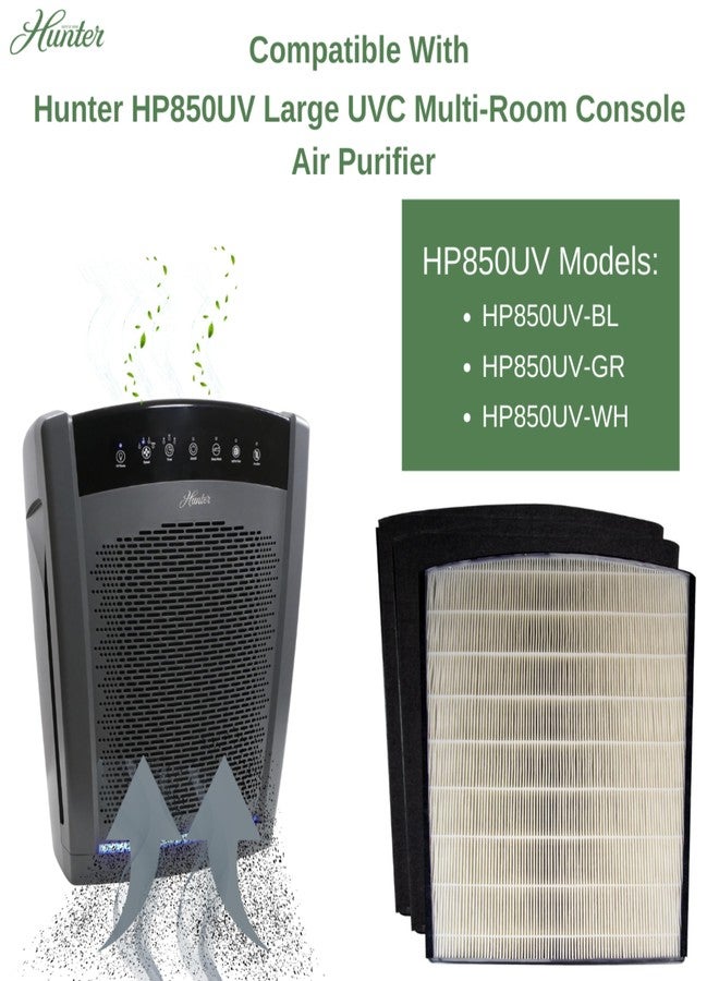 هانتر عبوة قيمة من فلاتر بديلة لتنقية الهواء H-HF850-VP - Image 4