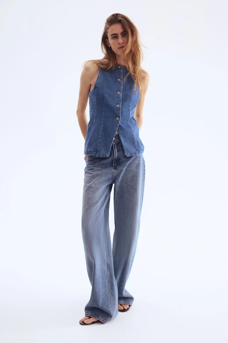 H&M Tailored denim waistcoat