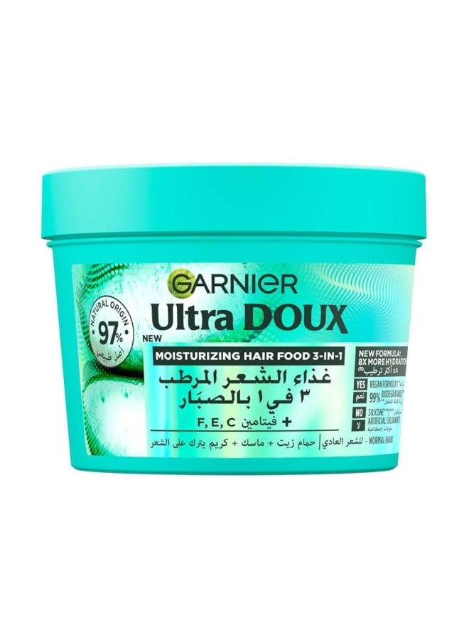 Ultra Doux Moisturising Aloe Vera 3-in-1 Hair, For Normal Hair 390 ml