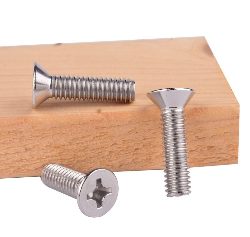 VAMUOEFL 1/4-20 x 1-3/4" Phillips Flat Head Machine Screws, Stainless Steel 304 (18-8), UNC Coarse Thread, Countersunk Head Machine Screws, 20Pcs - Image 3