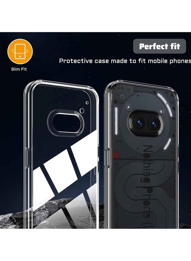 general Cover Compatible with Nothing Phone 2a 2024 Cover, Ultrathin Ultralight Flexible Silicone Bumper + Clear Acrylic Back Case for Nothing Phone 2A - Image 2