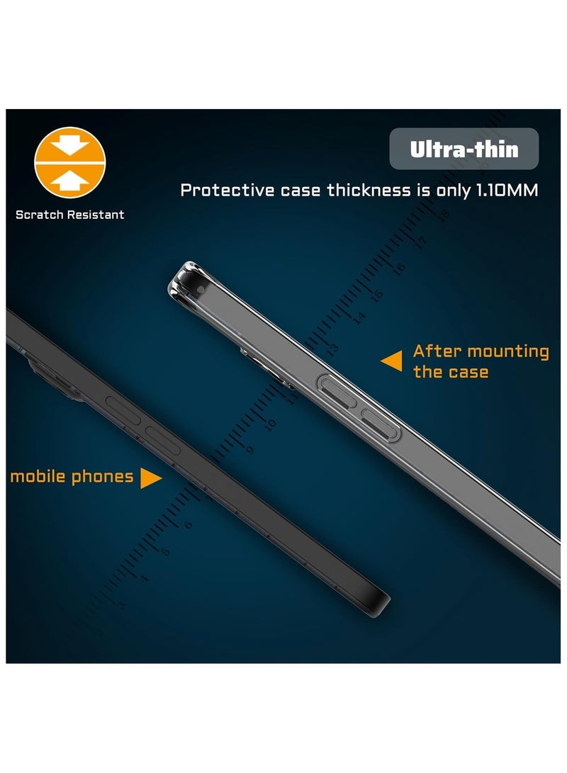 general Cover Compatible with Nothing Phone 2a 2024 Cover, Ultrathin Ultralight Flexible Silicone Bumper + Clear Acrylic Back Case for Nothing Phone 2A - Image 3