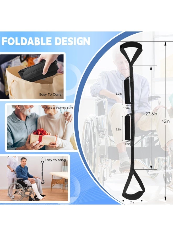 Bukela 42 Inch Long Leg Lifter, Rigid Leg Lifter Strap With EVA Handgrips &Foot Loop, Leg Lifter After Hip Replacement&Knee Surgery Recovery Aids Kit,Leg Lifters Getting Legs In And Out Of Bed, Car, Wheelchair - Image 3
