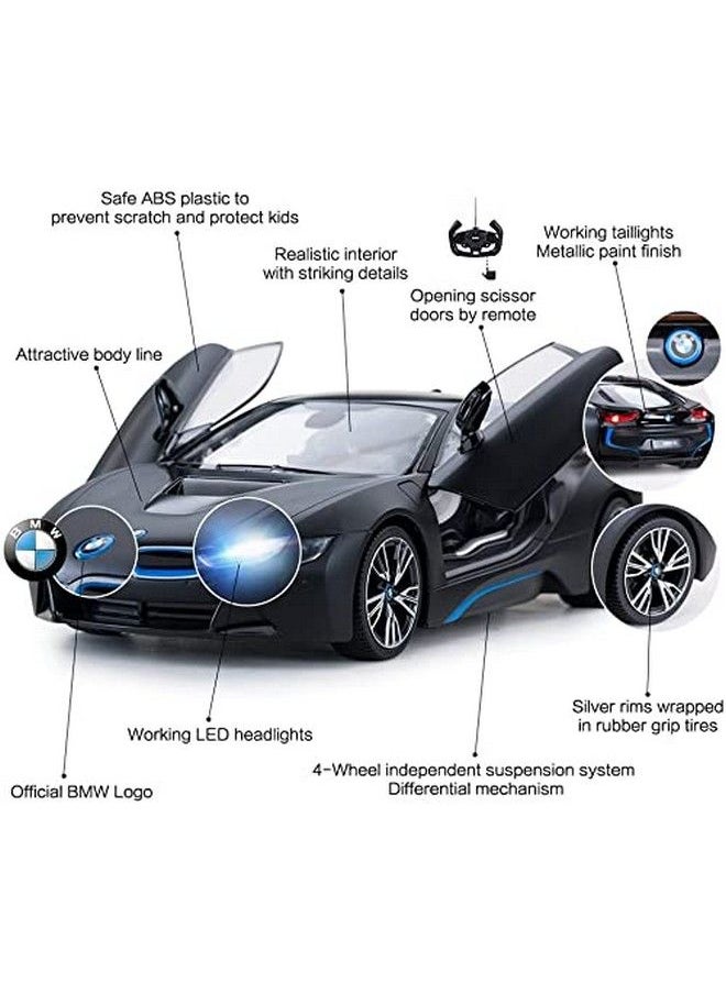 RASTAR Remote Control Car 114 Bmw I8 Radio Remote Control Racing Rc Toy Car Model Vehicle Open Doors By Rc Mattblack  - Image 4