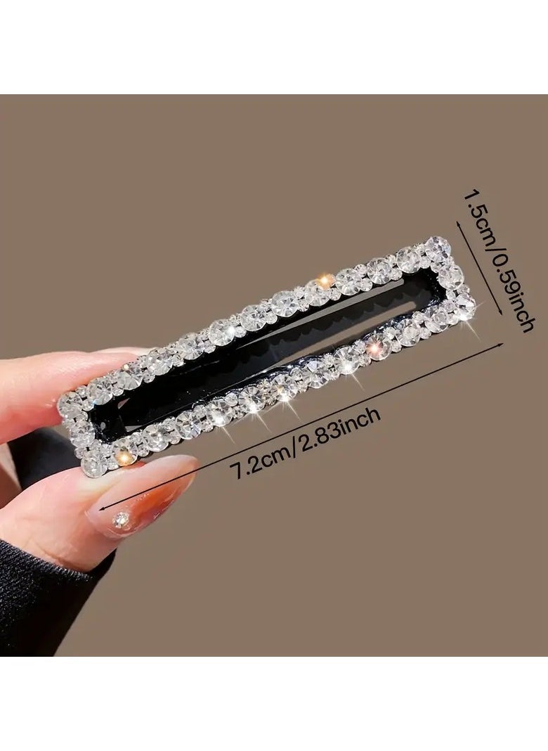 Goolsky 5pcs Women's rhinestone vintage hair clip simple and elegant for girls side clip 2025 new high-end fashion headwear hair clip hair accessory  - Image 2