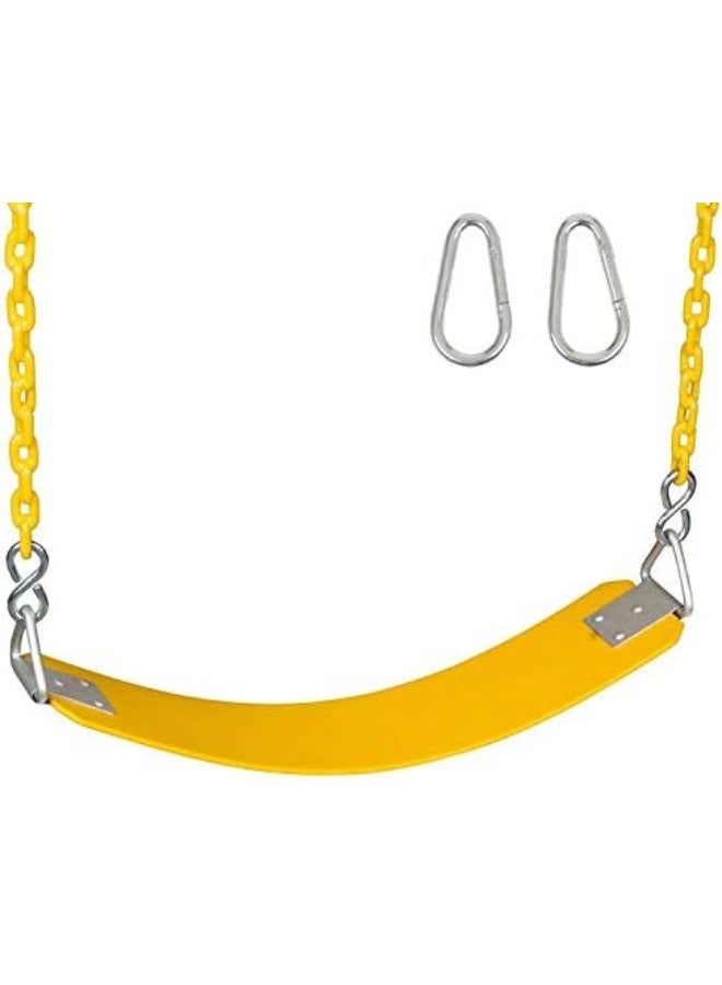 Rainbow Toys RBW TOYS Swing Seat with Metal Hook Yellow, 300kg /660 LB Weight Limit rbw13125yt. Extra Duty Swing Seat Complete Set. - Image 2