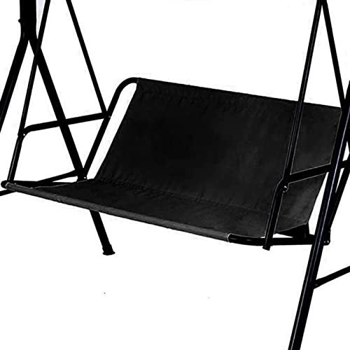 Typutomi Swing Seat Cover Replacement, 600D Thickened Oxford Waterproof Chair Bench Replacement Cover Outdoor Swing Cushion Cover for 2/3 Seat Patio Garden Swing Chair(Black, S - 45.3x18.9x18.9in) - Image 1