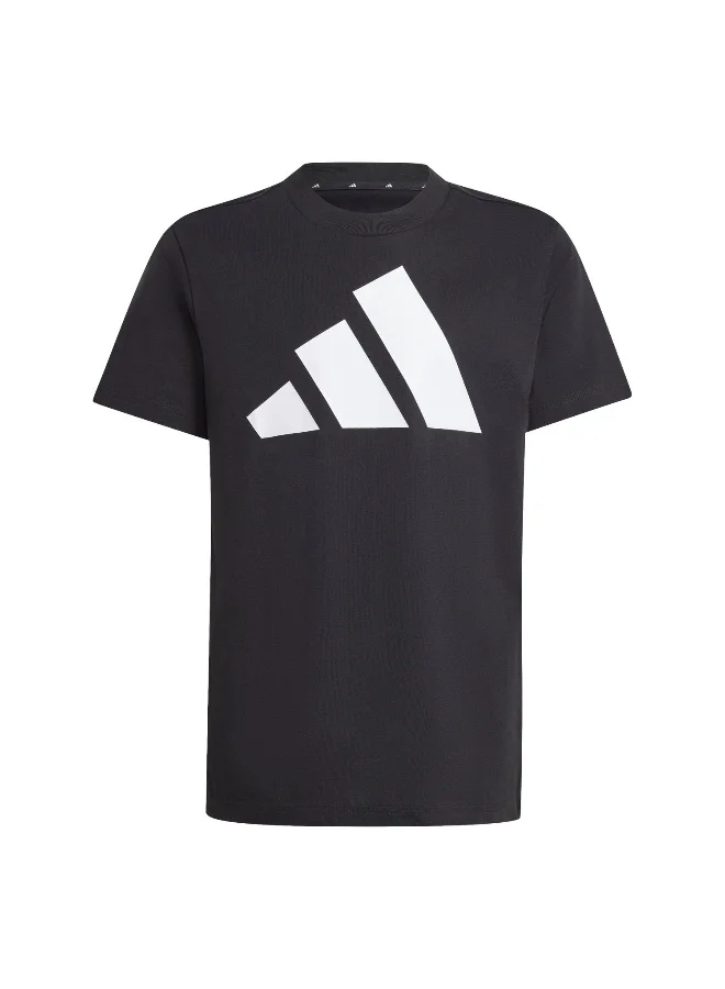 Adidas J Bl Tee 160 Black Training T-Shirts For Junior 7-8Y